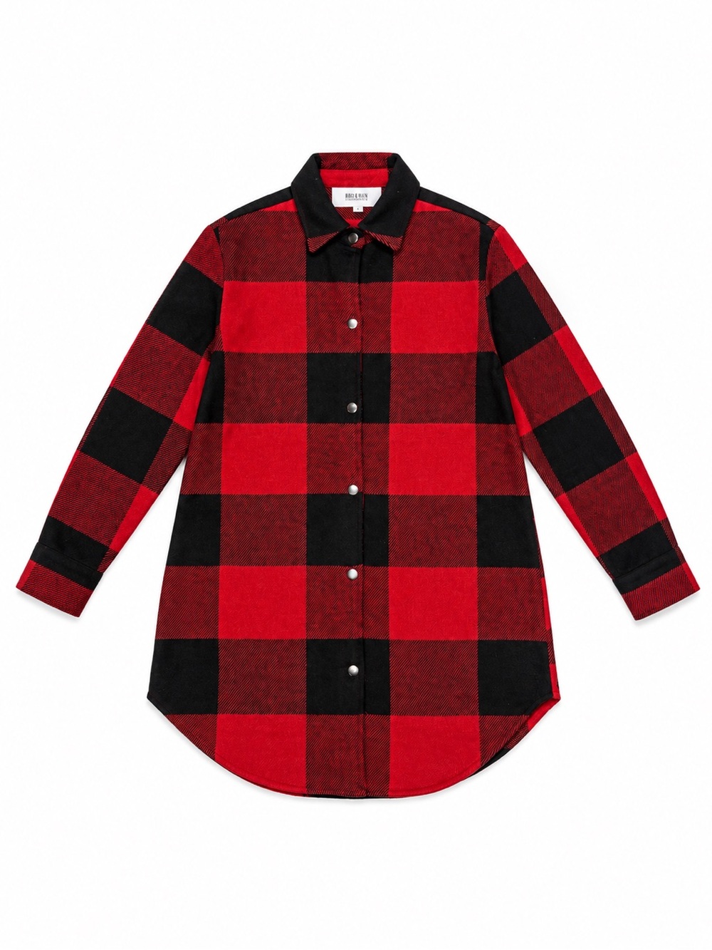 BB Dakota Eldridge Red Winter Midi Plaid Wool Coat Outerwear Buffalo Plaid XS